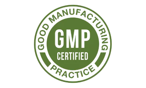 NeuroZoom produced in GMP certified facility badge